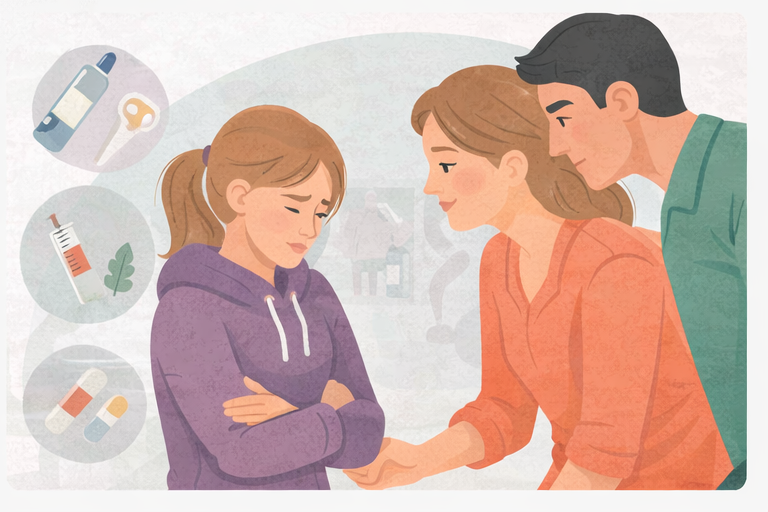 Ilustração crianças e adolescentes